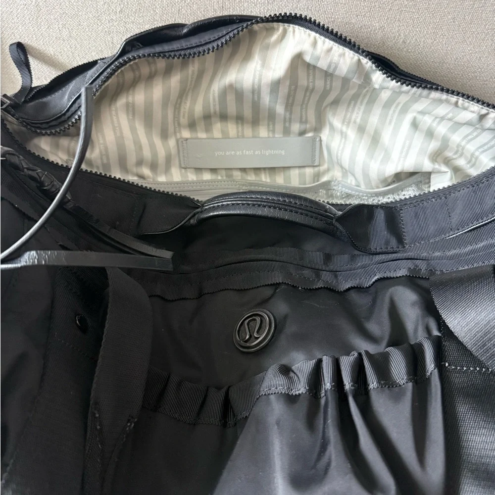 lululemon athletica Black Large Gym Bag